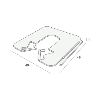 Product afbeelding voor Milli-Max Uitvulplaatje 1mm 360st Wit