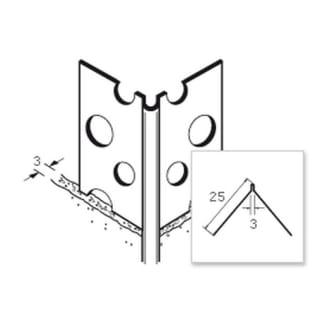 Product afbeelding voor Ripstaal Hoekbeschermer 1045 260cm 3mm Aluzink