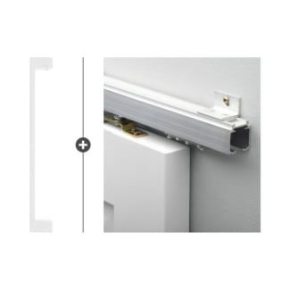 Product afbeelding voor Skantrae Hang&Sluitwerkpakket 563 Quadrate Greep 28x300mm Wit +Alfa