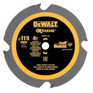 Product afbeelding voor DeWALT Cirkelzaagblad Extreme DT20421QZ 115x10mm 4tands Laminaat/Vezelcement