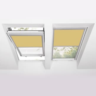 Product afbeelding voor Fakro Verduisterend Rolgordijn ARF Z-Wave Solar II 94x118cm Elektrisch Exclusief Afstandsbediening Kleur Geel (054)