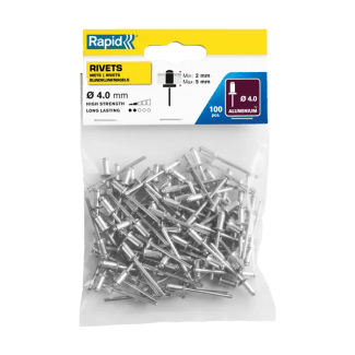Product afbeelding voor Rapid Blindklinknagel Standaard 4x8mm 100 Stuks