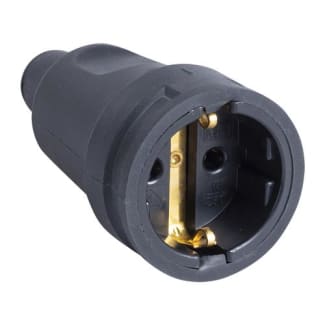 Product afbeelding voor Kopp Koppelcontactstop Rubber 2-Polig Randaarde Zwart