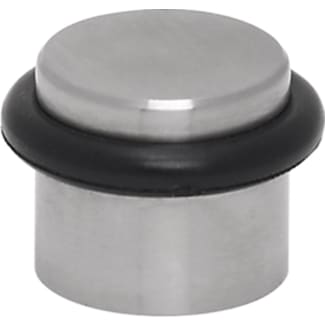 Product afbeelding voor Oxloc Deurbuffer Vloer 23x25mm Rond RVS/Rubber Zilver/Zwart