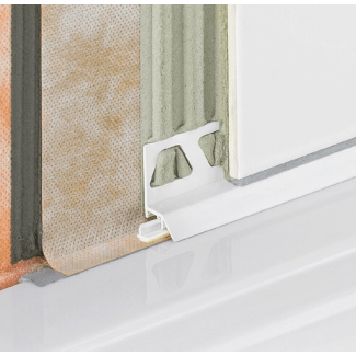 Product afbeelding voor Schlüter DILEX-AS Aansluitprofiel 250cm PVC/CPE Zuiver Wit AS20BW