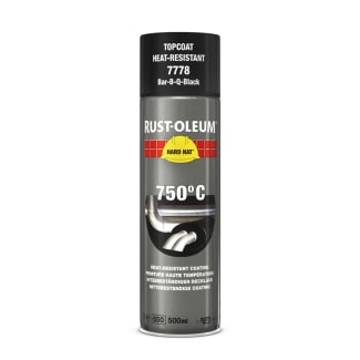 Product afbeelding voor Rust-Oleum Deklaag Hard Hat 7778 750 ml Zwart Hittebestendig