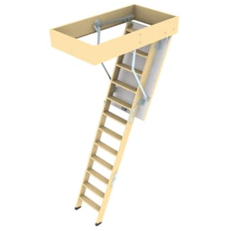 Product afbeelding voor Novoferm Vlieringtrap 1300 70x120x240cm 3-delig Inclusief Raveelbak En Luik FSC Mix 70%