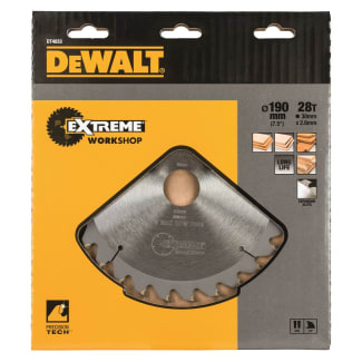 Product afbeelding voor DeWALT Cirkelzaagblad Extreme DT4033QZ 190x30mm 28tands Wisseltand