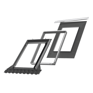 Product afbeelding voor VELUX Gootstuk Pro+ EDT PK10 2000 Inclusief BFX & BDX Platte Pannen Aluminium