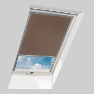 Product afbeelding voor Fakro Rolgordijn Met Zijgeleiding ARP NE Wifi Tuya II 134x118cm Elektrisch Exclusief Voeding En Connect Set Kleur Chocoladebruin (242)