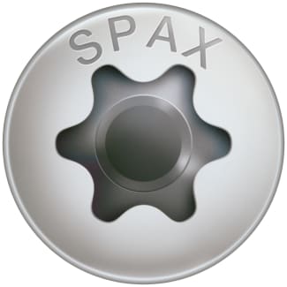 Product afbeelding voor Spax Spaanplaatschroef 4x20/18mm Bolkop TX-20 RVS A2 200st