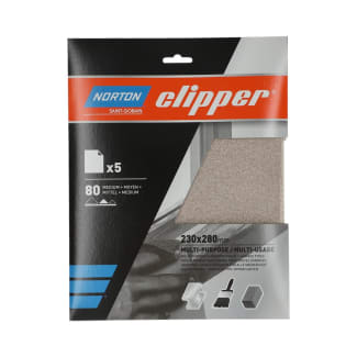 Product afbeelding voor Clipper Schuurvel A213 K80 230x280mm Multi