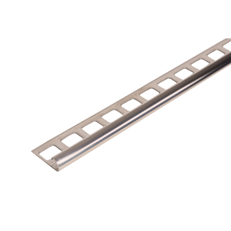 Product afbeelding voor ProOne Tegelprofiel Kwartrond 8mm 300cm RVS