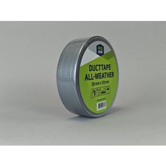Product afbeelding voor Pro-One Ducttape All-Weather 50mm 50m Zilver