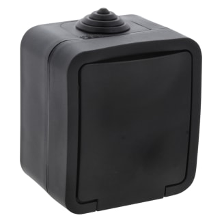 Product afbeelding voor Q-Link Contactdoos Opbouw 1-Voudig Randaarde IP54 Zwart