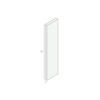 Product afbeelding voor Unipanel Bouwpaneel 385x16mm 580cm Wit