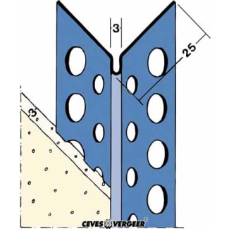 Product afbeelding voor Hoekbeschermer 2274 300cm 3mm RVS