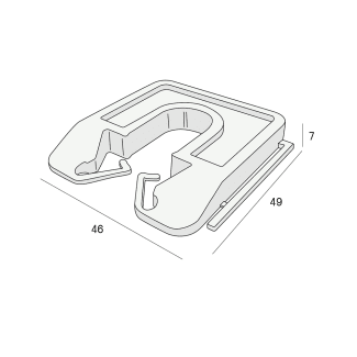 Product afbeelding voor Milli-Max Uitvulplaatje 7mm 60st Grijs