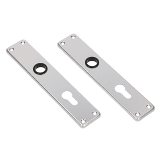 Product afbeelding voor AMI Langschild Recht Met Kruk-/Profielcilindergat 212x41mm PC55 Aluminium F1