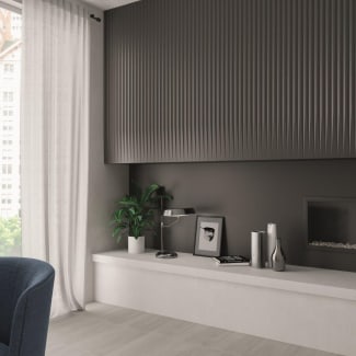 Product afbeelding voor Wandtegel Stripes Liso XL Ice Graphite 7,5x30cm 8mm Mat