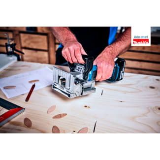 Product afbeelding voor Makita Accu Lamellenfrees DPJ180ZJ 18V