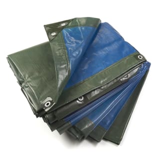 Product afbeelding voor ProOne Dekkleed 150gr/m² Met Ogen 8x6m Blauw/Groen