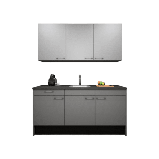Product afbeelding voor Procasa Keuken 180cm Compleet Grey Inclusief Onderbouw Koelkast