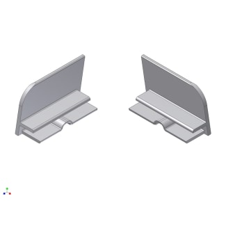 Product afbeelding voor AluArt Kopschot Voor Waterslagprofiel Links/Rechts 40mm