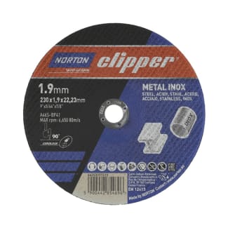 Product afbeelding voor Clipper Doorslijpschijf A46S Vlak 230x1.9x22.2mm Staal/Inox