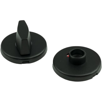Product afbeelding voor Oxloc WC-rozet Rond 7,3mm Aluminium Zwart