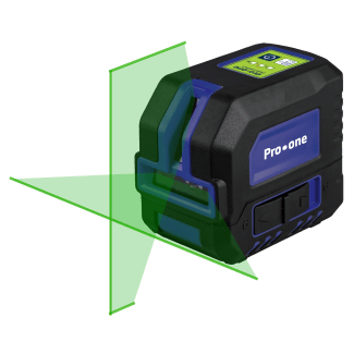 Product afbeelding voor ProOne Kruislijn Laser Cross Compact Groene Straal Met Statief