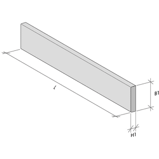 Product afbeelding voor Holonite Plint 40x10mm 100cm Antraciet
