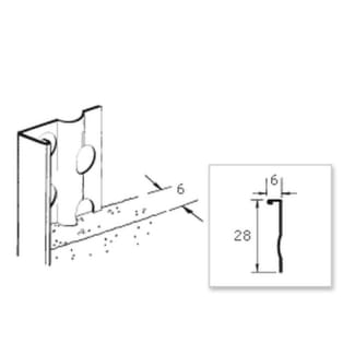 Product afbeelding voor Ripstaal Stucstopprofiel 1216 260cm 6mm Aluzink