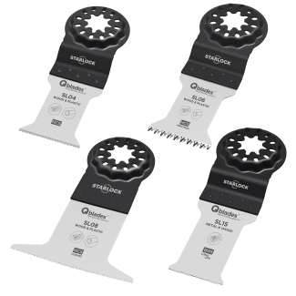Product afbeelding voor Qblades Zaagbladenset Standaard SL92 4st Hout/Metaal