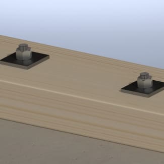 Product afbeelding voor GB Volgplaat M16 40x40x3mm  Sendzimir Verzinkt 1st 84414