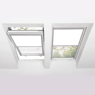 Product afbeelding voor Fakro Verduisterend Rolgordijn ARF Z-Wave Solar I 94x160cm Elektrisch Exclusief Afstandsbediening Kleur Wit (255)