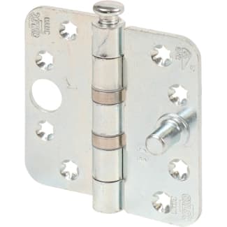 Product afbeelding voor Oxloc Veiligheidsschijflagerscharnier Ronde Hoeken 89x89mm SKG3 Elektrolytisch Verzinkt 1st