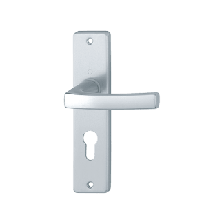 Product afbeelding voor HOPPE Deurkrukgarnituur Dubayy Kortschild Recht PC55 Aluminium F1