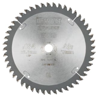 Product afbeelding voor DeWALT Cirkelzaagblad Extreme DT4031QZ 148x16x2,6mm 48tands Trapeziumvlaktand