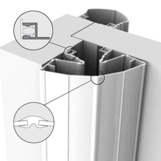 Product afbeelding voor Ellen Finprotect Plus 120/120mm 250cm Breed/Breed Wit