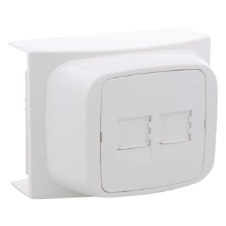 Product afbeelding voor Attema K40 Contactdoos 2x 8-polig Telefoon/Data Cat5 Polarwit