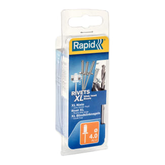 Product afbeelding voor Rapid Blindklinknagel XL 4.0x10mm Aluminium Met Boor 50st