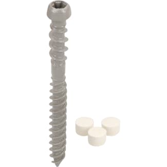 Product afbeelding voor Unipanel Schroef 4x50mm Inclusief Dopjes En Bitje 100st