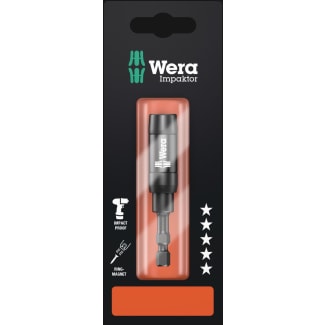 Product afbeelding voor Wera Bithouder Impaktor 75mm 1/4" Met Spanring En Ringmagneet