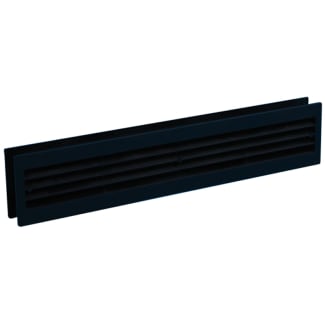 Product afbeelding voor Deurventilatierooster 455x90mm Zwart