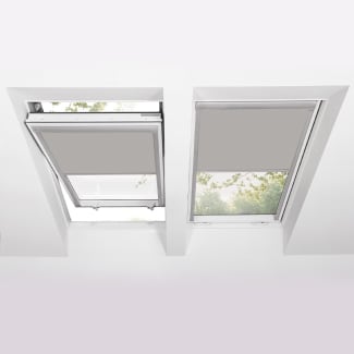 Product afbeelding voor Fakro Verduisterend Rolgordijn ARF Z-Wave Solar I 94x98cm Elektrisch Exclusief Afstandsbediening Kleur Lichtgrijs (055)