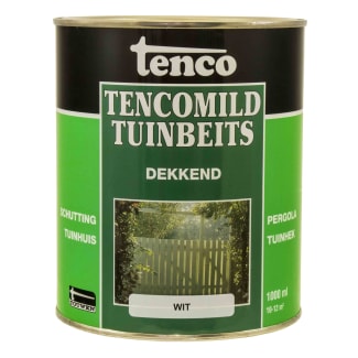 Product afbeelding voor Tencomild Tuinbeits Dekkend 1L Wit