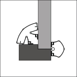 Product afbeelding voor Ellen Finprotect Plus 50/90mm 250cm Breed/Smal Wit