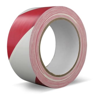 Product afbeelding voor TechnoTape Compact Markeringstape 018 Universal 50mm 33m Rood/Wit