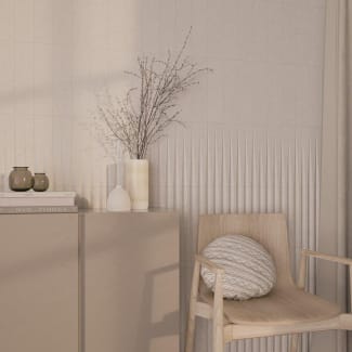 Product afbeelding voor Wandtegel Stripes Liso XL White Stone 7,5x30cm 8mm Mat